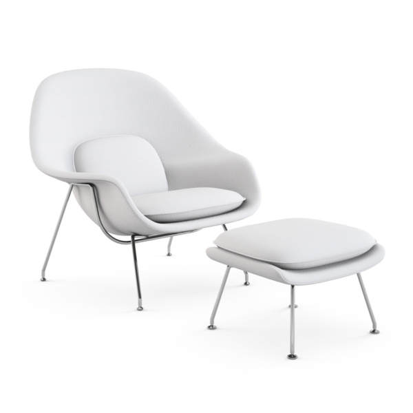 Poltrona Womb Chair com Puff