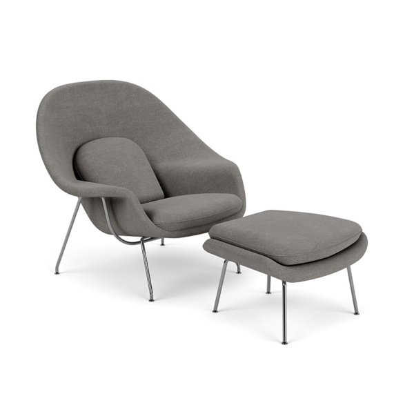 Poltrona Womb Chair com Puff - Image 3
