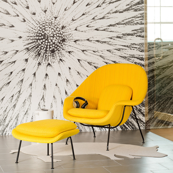 Poltrona Womb Chair com Puff - Image 12