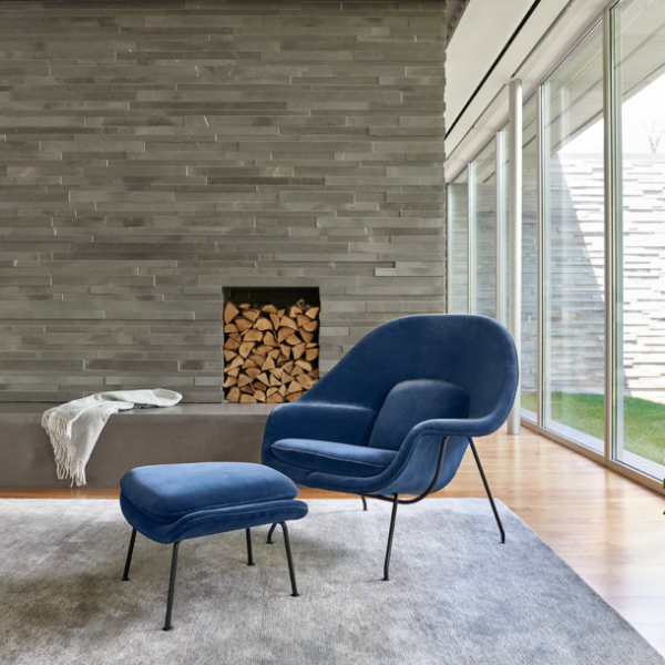 Poltrona Womb Chair com Puff - Image 9