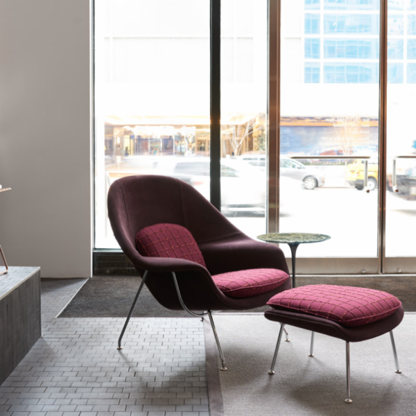 Poltrona Womb Chair com Puff - Image 8