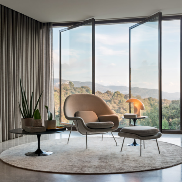 Poltrona Womb Chair com Puff - Image 7