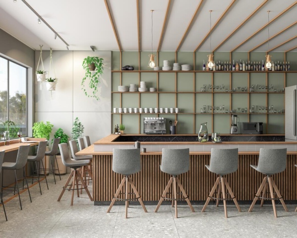 BANQUETA OPUS  WOOD BASE MADEIRA  E METÁLICA  TC