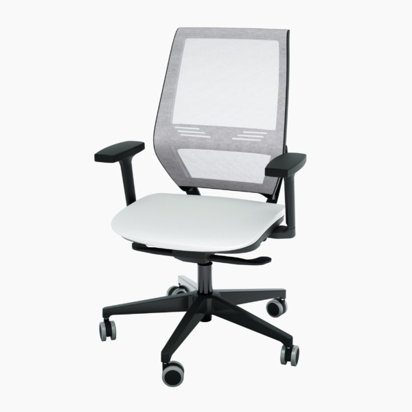 POLTRONAS EASYFLEX TC ENCOSTO TELA CINZA E PRETA - Image 6