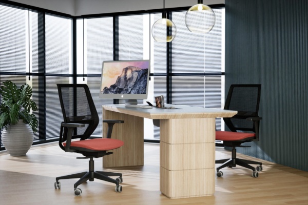 POLTRONAS EASYFLEX TC ENCOSTO TELA CINZA E PRETA - Image 3