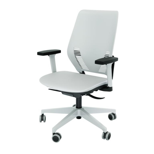 POLTRONA EASY PLASTIC TC - ENCOSTO PRETO,BRANCO E GRAFITE - Image 8