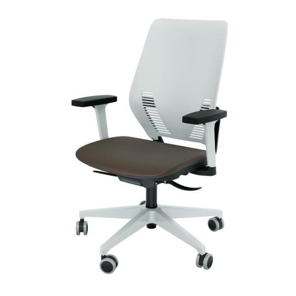 POLTRONA EASY PLASTIC TC - ENCOSTO PRETO,BRANCO E GRAFITE - Image 9