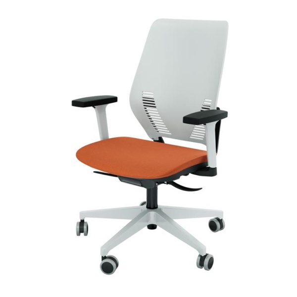 POLTRONA EASY PLASTIC TC - ENCOSTO PRETO,BRANCO E GRAFITE - Image 10