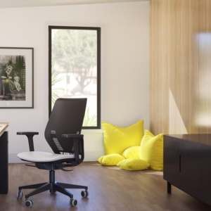 POLTRONA EASY PLASTIC TC - ENCOSTO PRETO,BRANCO E GRAFITE
