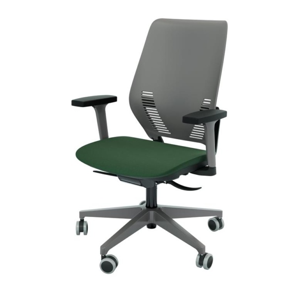 POLTRONA EASY PLASTIC TC - ENCOSTO PRETO,BRANCO E GRAFITE - Image 14